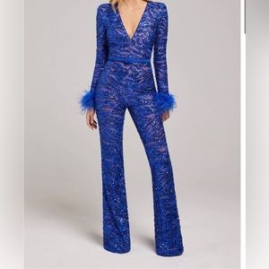 Nadine Merabi Blue TIA Jumpsuit